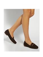 Glenniee Suede Snaffle Flat Loafers