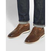 Dune London Leather Lace Up Shoe Brown