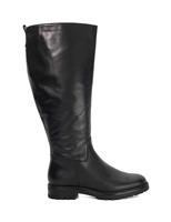 Wide Fit Leather Chelsea Knee High Boots