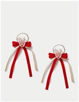 Christmas Reindeer Glitter Ribbon Ponios
