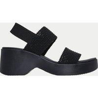 Skechers Cali Day Ankle Strap Platform Sandals Black