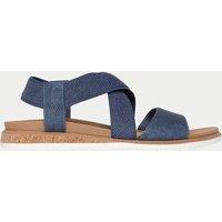 Skechers Wide Fit Desert Kiss Sandals Navy