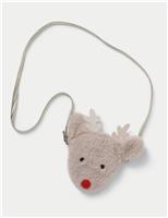 Christmas Fluffy Reindeer Bag