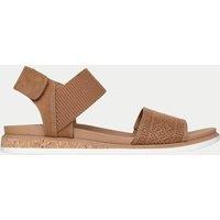 Skechers Desert Kiss Ankle Strap Flat Sandals Brown