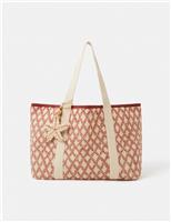 Cotton Blend Printed Shopper