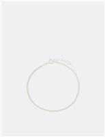 Sterling Silver Diamante Bracelet