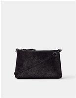 Leather Metallic Cross Body