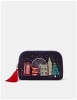 Velvet London Christmas Skyline Pouch