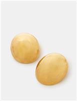 14ct Gold Plated Circle Stud Earring
