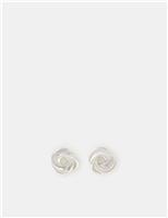 Sterling Silver Knott Stud Earrings