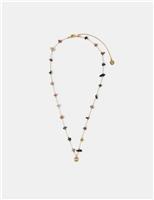 14ct Gold Plated Nugget Stone Necklace