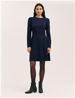 Ponte Jersey Knee Length Skater Dress