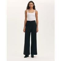 Finery London Jersey Wide Leg Trousers Black