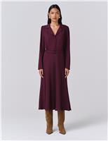 Belted Midi Waisted Dress