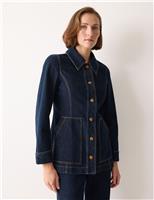 Denim Panelled Tailored Jacket