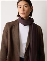 Wool Rich Scarf with Silk