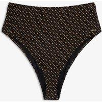 Boss Monogram High Waisted Bikini Bottoms Multi