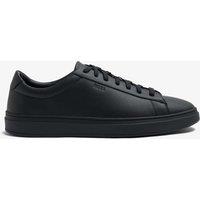 Boss Leather Lace Up Trainers Black/Black