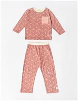 Pure Cotton Printed Long Sleeve Pyjamas (2-8 Yrs)