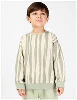 Pure Cotton Tiger Stripe Sweatshirt (2-8 Yrs)