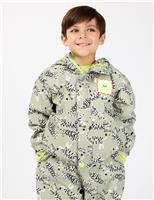 Tiger Print Shower Resistant Raincoat (2-8 Yrs)
