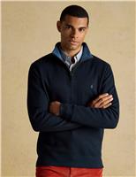 Pure Cotton Half Zip Sweatshirt