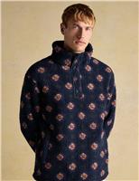 Floral Half Snap Fleece