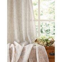 William Morris At Home Sunflower Voile Panel Curtains Natural