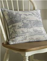 Pure Cotton Braysmith Toile Piped Cushion