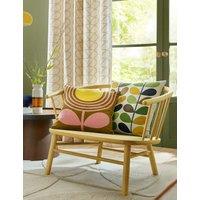 Orla Kiely Pure Cotton Striped Tulip Reversible Cushion Brown Mix