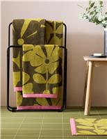 Orla Kiely Pure Cotton Wildflower Towel Blue Mix