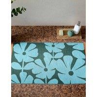 Orla Kiely Pure Cotton Wildflower Towel Blue Mix
