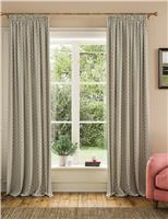 Floral Foulard Pure Cotton Pencil Pleat Curtains