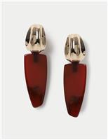 Textured Resin Drop Earrings