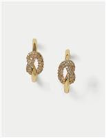 Autograph Cubic Zirconia Knot Earrings