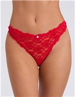 3pk Brooke All Over Lace High Leg Thongs