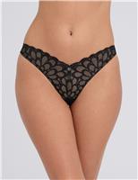 Eden Floral Lace Thong