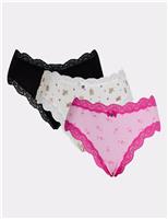 3pk Tatiana Printed Brazilian Knickers