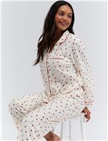 Fleece Heart Family Pyjamas in a Bag