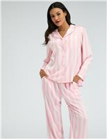 Satin Striped Pyjama Set