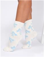 Bow Fluffy Socks