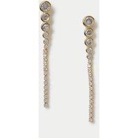 Autograph Autograph Cubic Zirconia Skinny Earrings Gold