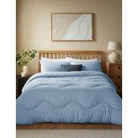 Night Lark Tufted Dots 4.5 Tog Coverless Duvet Set Light Blue