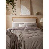 Night Lark Soft Weave 10.5 Tog Coverless Duvet Set Light Grey