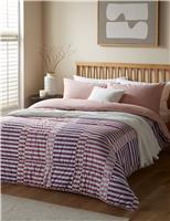 Rosy Stripes 10.5 Tog Coverless Duvet Set
