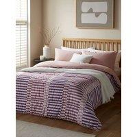 Nightlark Rosy Stripes 10.5 Tog Coverless Duvet Set Pink