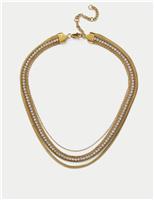 Autograph Multi Row Chain Necklace