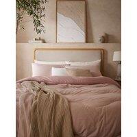 Night Lark Soft Weave 4.5 Tog Coverless Duvet Set Light Pink