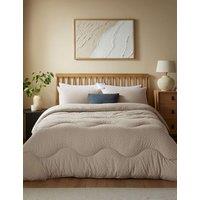 Night Lark Tufted Dots 4.5 Tog Coverless Duvet Set Oatmeal