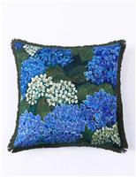 Cotton Linen Blend Matilda Fringed Cushion